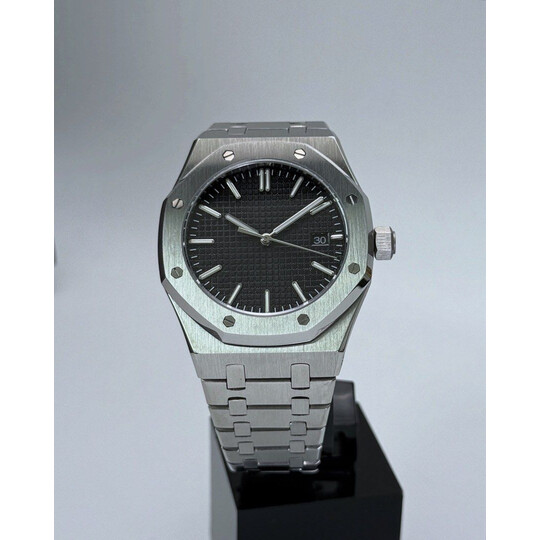 Custom Seiko Mod • Black No Logo AP Royal Oak • 42mm